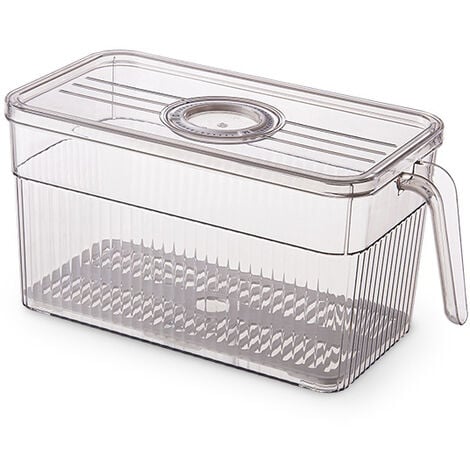 RANGEMENT FRIGO TRANSPARENT, Lot de 12 Organisateur Frigo, Bac