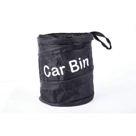 Acheter KWHVOIY Smart LED poubelle de voiture siège arrière petit sac à  ordures de voiture mince suspendu magnétique en cuir poche de rangement  voiture