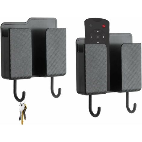 ZBHDEYG Lot De 2 Supports à Télécommande Et Téléphone Portable, Rangement Mural