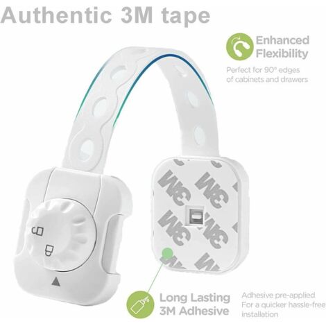 Verrou Porte Verrous Magnétiques Sécurité Enfant - Lot De 4 Pour Placards Et Tiroirs Bloque Porte Invisible Enfant