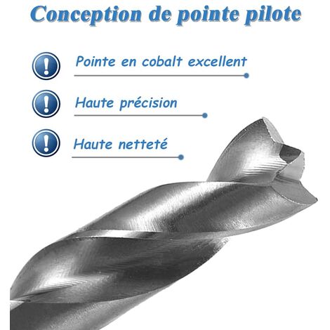 Lot de 2 Forets à Souder par Point, Foret à Dépointer HSS Co M6&M8, Ensemble Outil de Forage de Soudage en Acier à Grande Vitesse et Cobalt pour Travail de Carrosserie