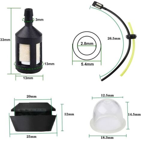 Kit Réservoir, Durite Et Filtre Pour Taille-haie TCK THT26RH THT25RH - Pièce De Rechange Neuve