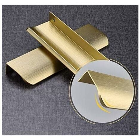 Lot de 10 Poignée Profil Cuisine Poignee de Meuble Cuisine Poignee Doree Poignee Invisible - LS7027GD128 Poignée Profil Aluminium Poignée  128mm