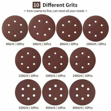100 Disques Abrasifs 50mm Disque De Poncage Polissage + 1