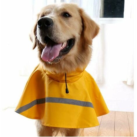 veste poncho de pluie Imperm able pour chiens de grande taille