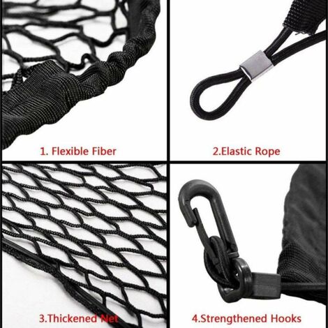 VINGVO Filet de cargaison Filet à bagages élastique robuste en nylon