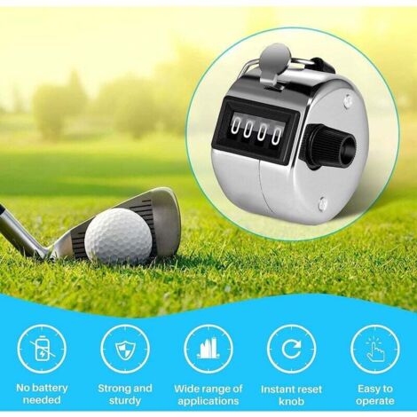 KARELLS Compteur Manuel,Compteur À Main,Compteur à Cliquer 4 Chiffres