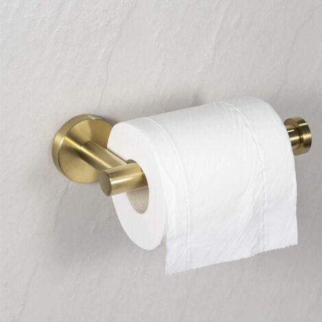 Porte-rouleau de papier toilette doré, support mural pour salle de bain, cuisine, toilettes