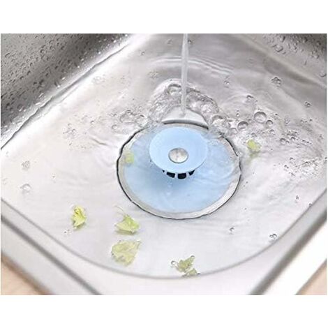 Lot De 3 Bouchons D'évacuation En Silicone Universels - 15cm - Pour évier, Baignoire, Lavabo - 6