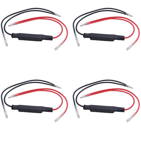 Résistances Adaptatrices Clignotants LED Moto 12V 21W - Lot 4 Pièces, Correction Hyperclignotement