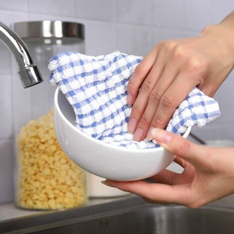 Tissu à vaisselle salle de bain linge de vaisselle épais chiffon