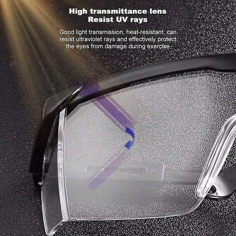 Lot De 2 Lunettes De Protection Transparentes Anti-buée - Anti-poussière, Sable, Vent - Pour Bricolage, Travail