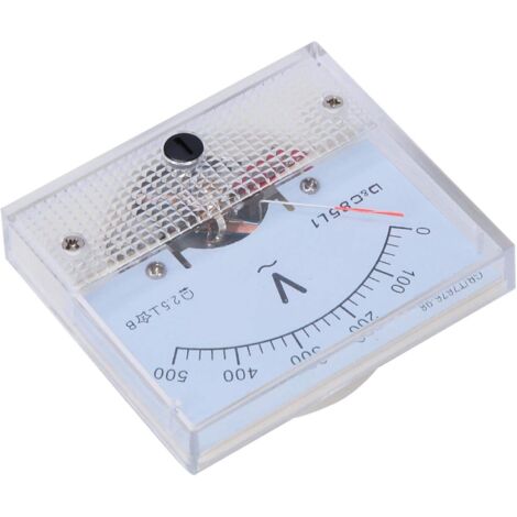 SALALIS Voltage Voltmètre Analogique à Panneau Carré AC 0-500V Pour Appareils De Contrle