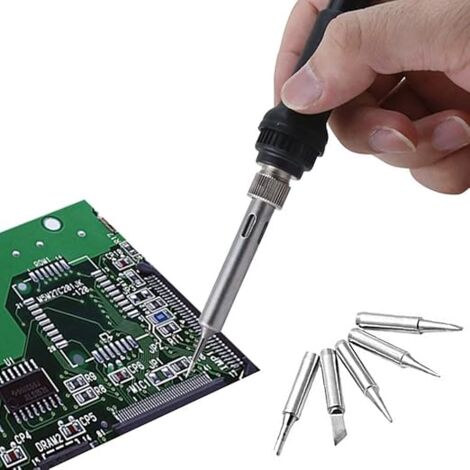 Lot De 17 Pointes De Fer à Souder - Compatible Stations Hakko, Atten, Yihua, Etc. | Diamètre 6.3mm, Type B/C/I/K/D