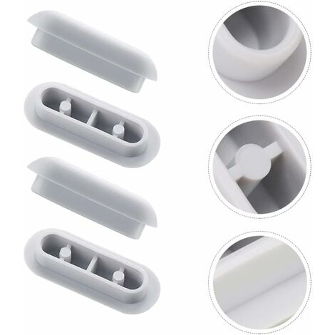 Uonlytech Kit 8 Pare-chocs De Siège De Toilette - Butées Adhésives En ABS/TPE - Remplacement Universel Pour WC