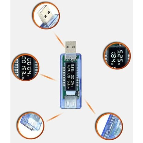 Testeur de tension et de courant USB multifonctionnel pour une détection de  cha