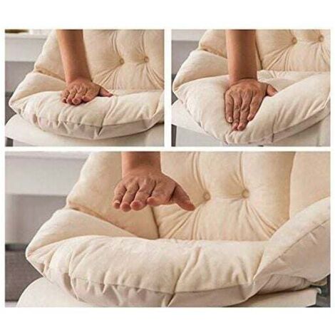 Coussin Siège Moelleux Une Pièce - Dossier Coccyx - Pour Bureau, Maison, Voiture - 45x100cm Vert