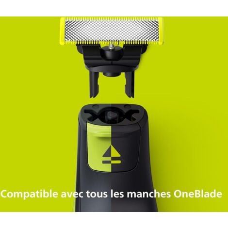 Ahlsen Applicable à Philips OneBlade  - Lames de rechange, pour rasoir/tondeuse électrique OneBlade, acier inoxydable robuste, taille, stylisation et rasage, lot de 5