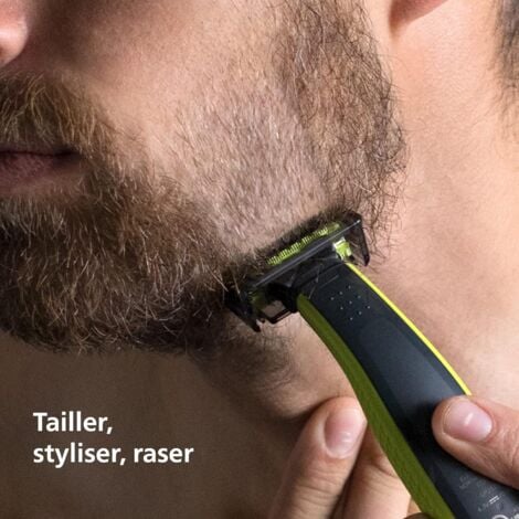 Ahlsen Applicable à Philips OneBlade  - Lames de rechange, pour rasoir/tondeuse électrique OneBlade, acier inoxydable robuste, taille, stylisation et rasage, lot de 5