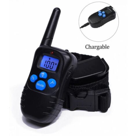Ahlsen Collier de dressage de chien à distance étanche et rechargeable pour chien avec bip vibrant collier de dressage obéissance de chien électrique pour chiens de toutes tailles