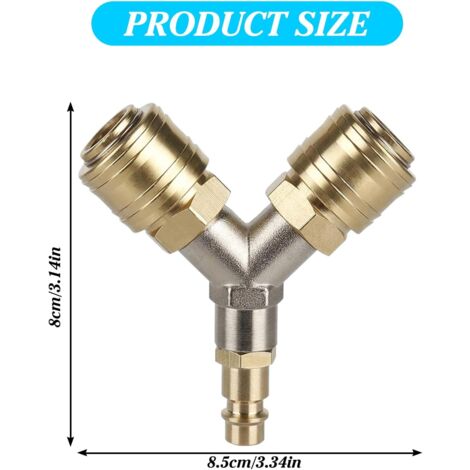 Lot De 5 Raccords Pneumatiques Automatiques Distributeur, Diamètre 12mm - Neuf Sans Marque