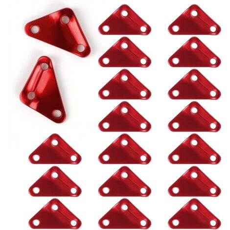 20 Tendeurs De Tente En Alliage D'aluminium Rouge, Ajusteurs De Paracorde Pour Camping