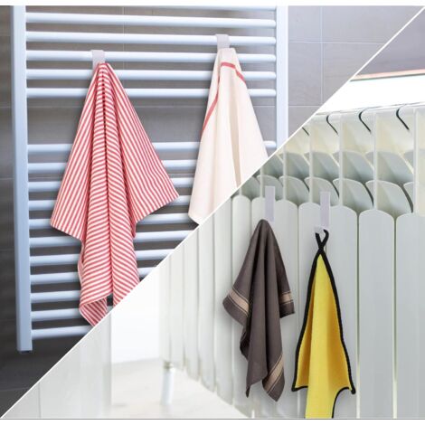 Lot De 4 Crochets Pour Radiateurs Ronds, Porte Serviettes