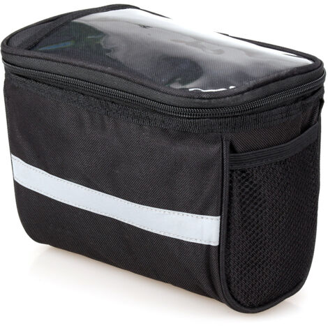 Sacoche Guidon Vélo WyldSenc 5L Étanche - Porte Téléphone Tactile, Réglable, Bandoulière | Pour VTT, Ville, Randonnée
