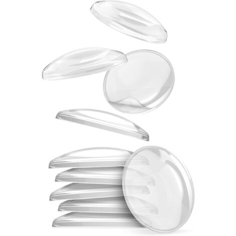 10 X Butée De Porte 40 X 8 Mm Blanc - - Butoirs De Porte Autocollants - - Arrêt De Porte Mural élastiques - - Pour Protéger Les Murs Et Les Meubles - - Butoirs De Poignée De Porte