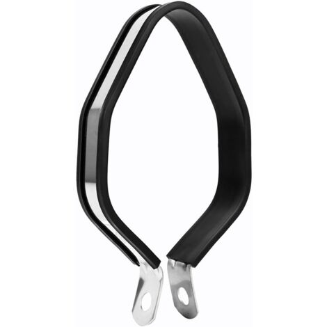 Support D'Échappement Moto Hexagonal En Inox - Fixation Silencieux Universelle, Robuste Et Facile à Monter (Couleur Primaire)