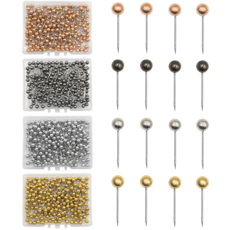 Ahlsen 800 Pièces Tête Map Push Pins Carte Punaise Epingle à Tête Tacks ...