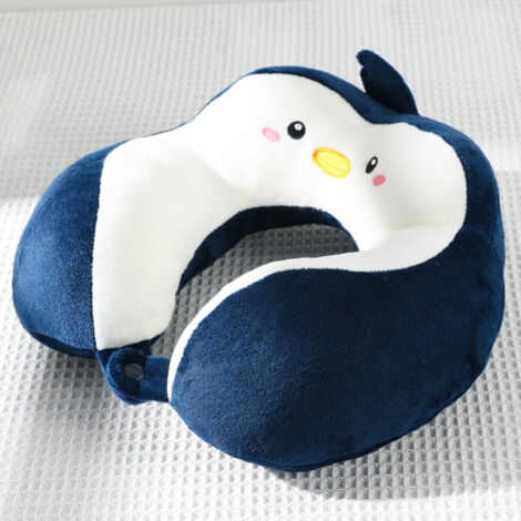 Mini Coussin De Voyage 28x17 Cm - Lavable En Machine, Pour Enfants 3-6 Ans Et Adultes, Couleur Bleu Clair - 11