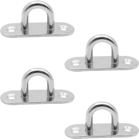 Boucles De Pont Pour Kayaks, 12 Pièces Plaque Oeillet Acier Inoxydable, Boucles De Pont En Acier Inoxydable 304, Forme à Bosse Boucle Fixe, Avec 24 Vis Pour Kayak Canoë Voile D'Ombrage Voiture