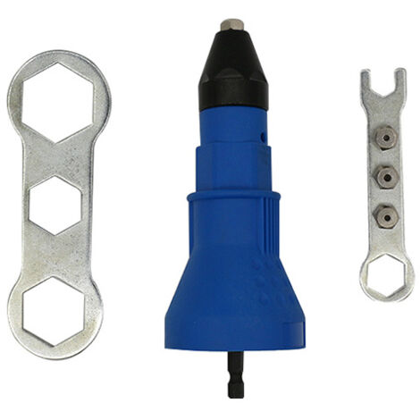 Tbest Outil De Rivetage De Perceuse Adaptateur De Pistolet à Rivets Kit