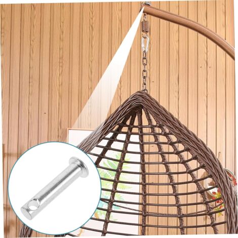 Dolibest 2pcs Crochet de Hamac avec Roulement, 24.5cm Accroche de Balançoire Fixation Fauteuil Suspendu de 180 Pivot Ensemble Plafond Poutre Chaise de