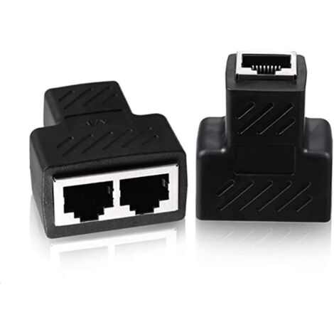 Câble Ethernet RJ45 2 Pcs Adaptateur Réseau Répartiteur Ethernet Câble Ethernet RJ45 2 Pcs Adaptateur Réseau Répartiteur Ethernet