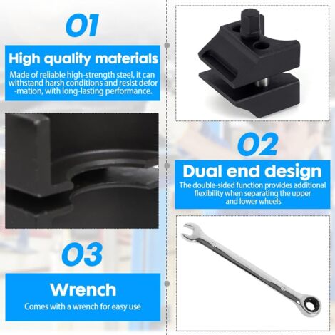 Kit Réparation Jambe De Force Écarteur De Fusée D'Essieu - Outil De Serrage Moyeu | Pour Suspension Véhicule | Compatible Multimarque Outil Réparation Auto
