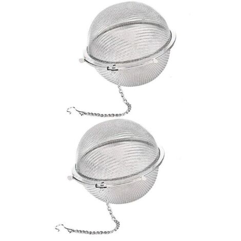 Lot De 5 Boules à Thé En Acier Inoxydable - Infuseurs à Thé En Vrac Avec Chaîne
