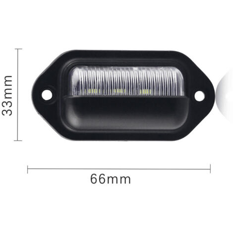LEDFEWAG 2 Pièces LED Éclairage Plaque Immatriculation Auto Compatibile Pour X5 E53 1999-2006/X3 E83 2003-2010