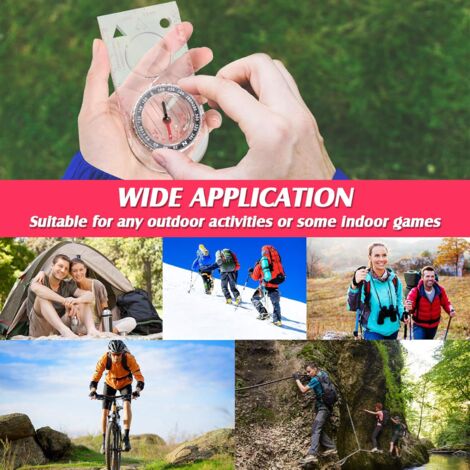 Boussole Orientation Militaire - Précision Navigation - Fonction Lentille - Fluorescente - Randonnée Camping