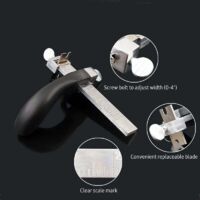 Tbest Bande De Découpe De Cuir Coupe-matrice En Cuir Base En Bois En