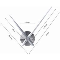Mécanisme Horloge Quartz à Couple Élevé | Tige Longue 31mm | Aiguilles Noyer | Pour Horloge Murale DIY