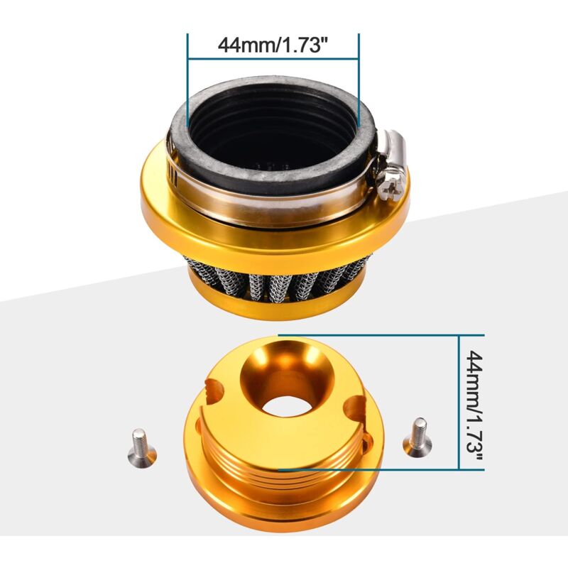 GOOFIT 15mm Carburetor Rebuild Kit With Air Filter For 47cc 49cc 2-Stroke Mini ATV & Pocket Bikes