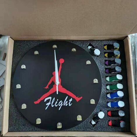 michael jordan mini shoe clock