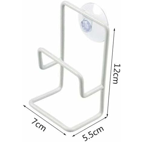 Pcs Kitchen Sponge Holder Suction Cup, Dishwashing Sponge Holder with Suction Cup Wall Mounted for Kitchen and Bathroom Sponge Holder, Soap, Dishwashing Brushes etc. (Black, White)