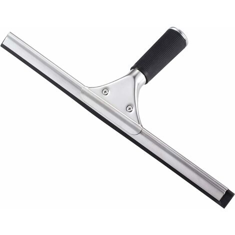Shower Squeegee Window Squeegee Stainless Steel Household Water Cleaning Squeegee Wiper for Bathroom Window 35cm. (1/5)