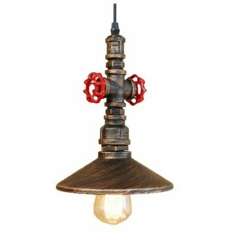 Retro Industrial Chandelier Pendant Light Water Pipe Ceiling Light (1/4)