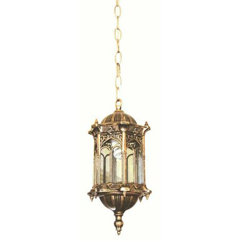 Outdoor hanging lamp with chain pendant, ceiling lantern, balcony, terrace, garden, waterproof hanging lamp, ceiling light, chandelier, Christmas decorations, gift