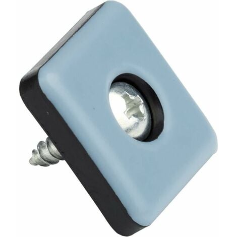 Teflon furniture gliders with screws │ 20 pieces │ Square │ 40 x 40 mm │ Floor protection │ PTFE gliders │ Teflon gliders