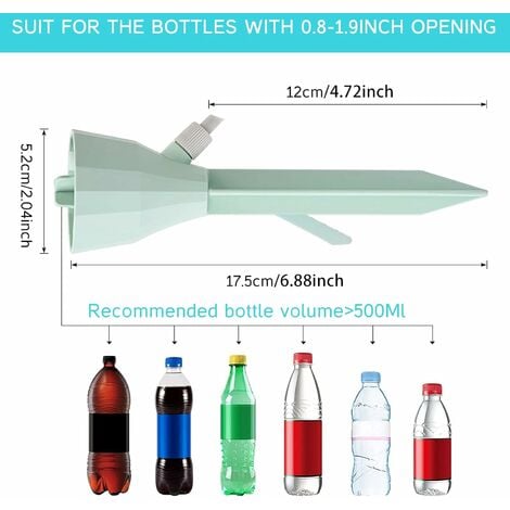 Drip Irrigation, 12 Drip Bottle Plant Watering Tips with Control Valves, Automatic Watering Drippers for Plants Garden Home Cisea